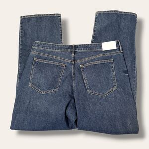 Edited by Remi Bader Jeans Womens 14 Relaxed Straight Leg Medium Wash Denim